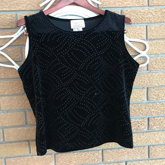 Tradition Ladies Black Dress Top Size Large - Picture 1 of 2